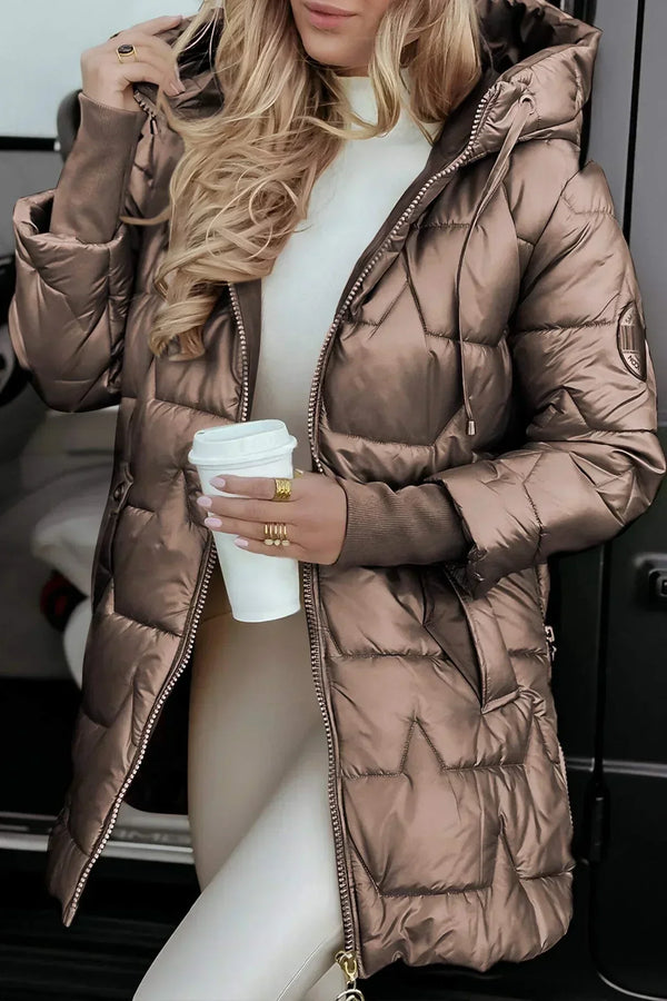 Thyra | Hooded Quilted Puffer Jacket for Women