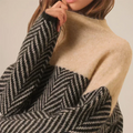 Aderline | Refined Women's Herringbone Knit Sweater 4