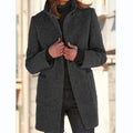 Livia | Classic Wool-Blend Round-Collar Winter Coat for Women 4