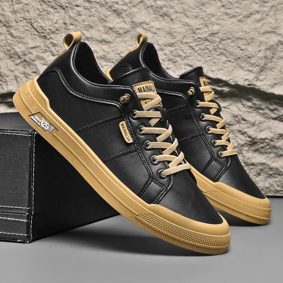 Men's Trainers, Smooth Cushioned Everyday Lace-Up
