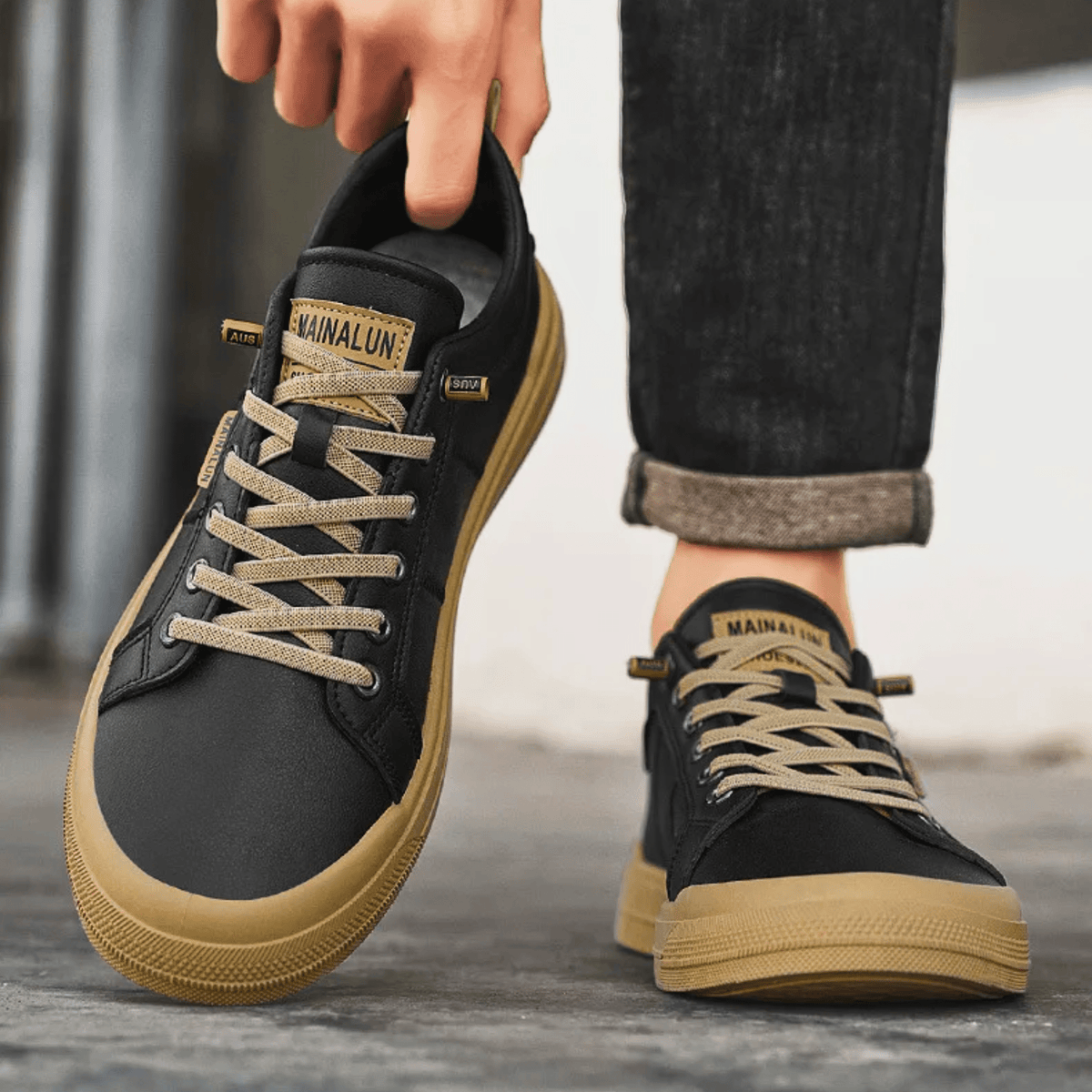Raymond | Smooth Cushioned Everyday Sneakers for Men