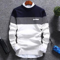 Rowan | Bold Men's Striped Color Block Sweater 1