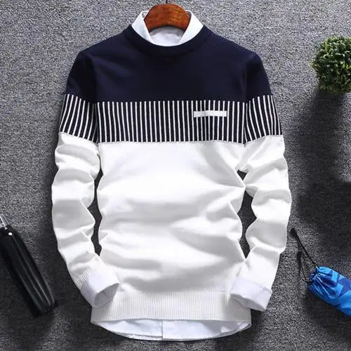 Rowan | Bold Men's Striped Color Block Sweater