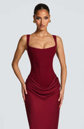Women's Bodycon Maxi Dress Sleeveless Wedding Guest 4