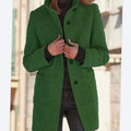 Seraphine | Wool-Blend Stand-Collar Button-Up Coat for Women 5