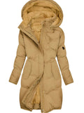 Annelise | Fleece-Lined Long Quilted Hooded Coat for Women 3