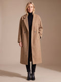 Philippa | Relaxed Double-Breasted Long Tailored Coat for Women 2