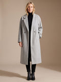 Philippa | Relaxed Double-Breasted Long Tailored Coat for Women 3