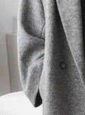 Clemence | Oversized Long Wool-Blend Notch-Collar Coat for Women 4
