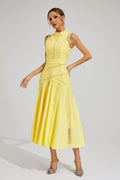 Women's Lace Midi Dress Sleeveless Wedding Guest 2