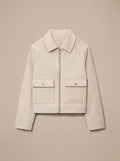 Lavinia | Vintage Stand-Collar Wool-Blend Short Coat for Women 2