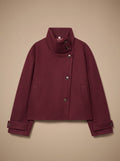 Lavinia | Vintage Stand-Collar Wool-Blend Short Coat for Women 3