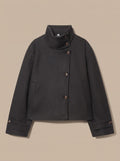 Lavinia | Vintage Stand-Collar Wool-Blend Short Coat for Women 4
