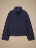 Lavinia | Vintage Stand-Collar Wool-Blend Short Coat for Women 5