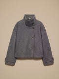 Lavinia | Vintage Stand-Collar Wool-Blend Short Coat for Women 6