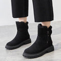 Suede Winter Boots for Women, Faux Fur Lined 1