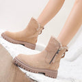 Suede Winter Boots for Women, Faux Fur Lined 2