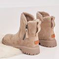 Suede Winter Boots for Women, Faux Fur Lined 4