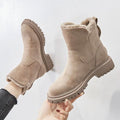 Suede Winter Boots for Women, Faux Fur Lined 5