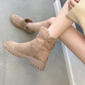 Suede Winter Boots for Women, Faux Fur Lined 6