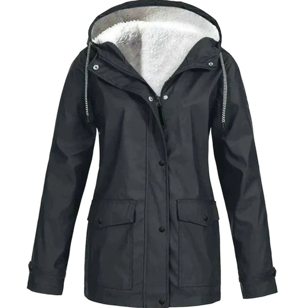 Penelope | Fleece-Lined Windproof Hooded Parka for Women