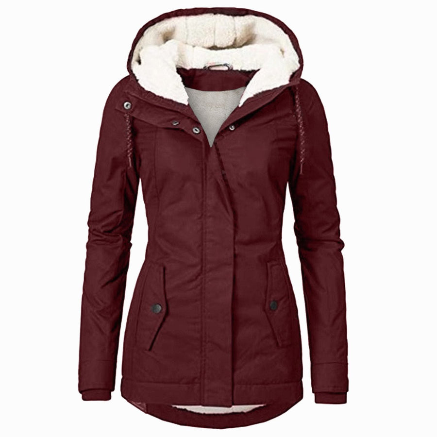 Harriet | Sherpa-Lined Hooded Zip-Up Parka for Women