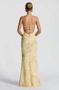 Women's Floral Embroidered Maxi Dress Wedding Guest 4