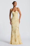 Women's Floral Embroidered Maxi Dress Wedding Guest 2