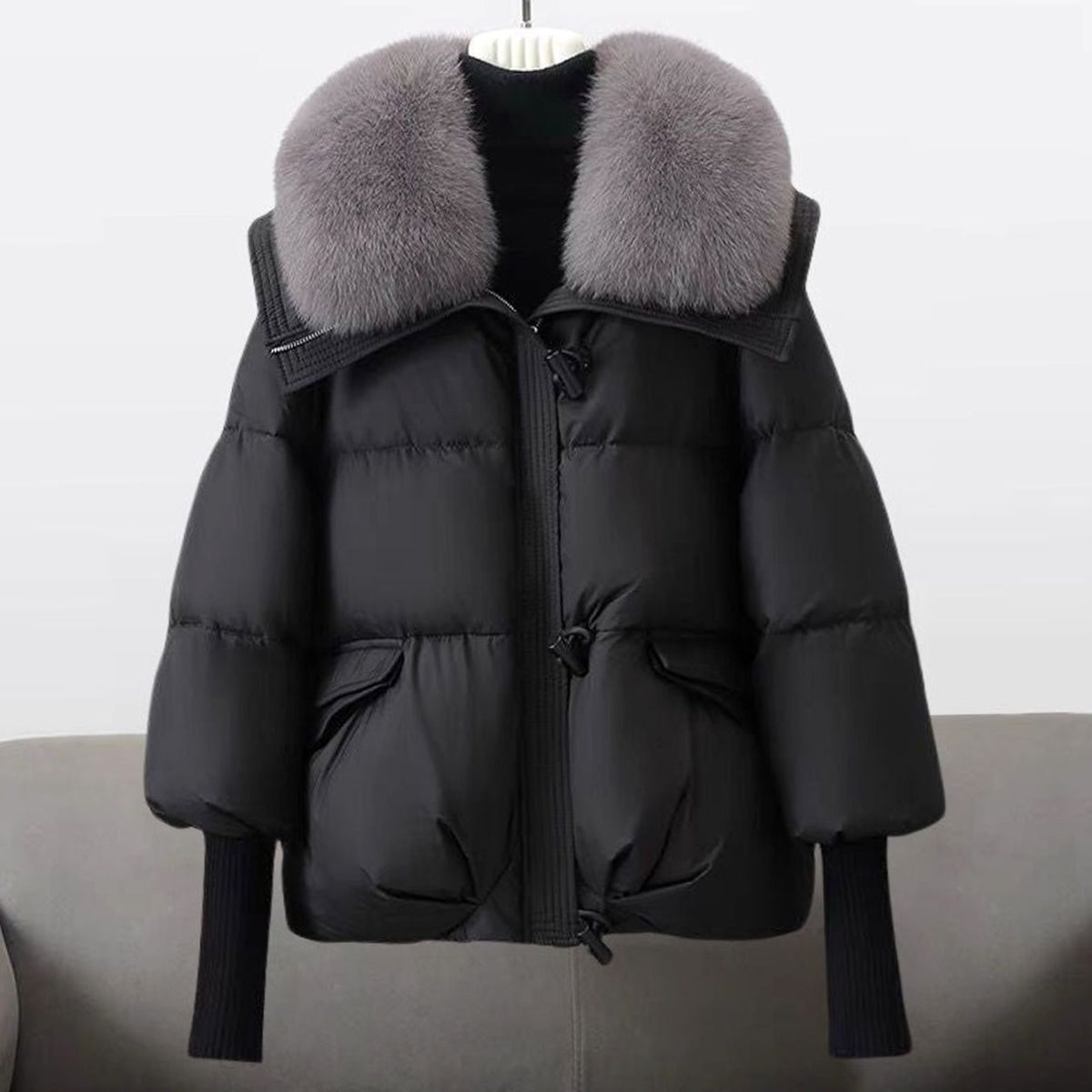 Charlotte | Fur-Collar Padded Puffer Jacket for Women