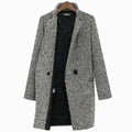 Luna | Houndstooth Longline Tailored Coat for Women 2