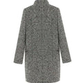 Luna | Houndstooth Longline Tailored Coat for Women 3