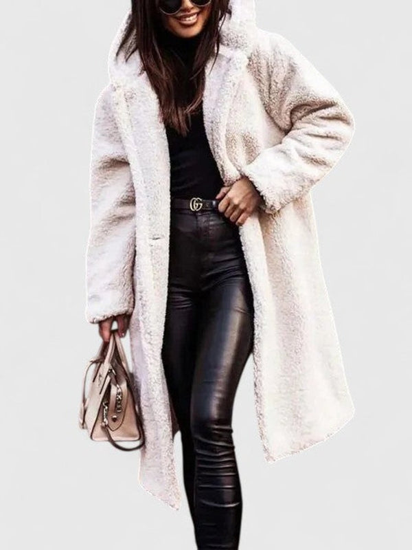 Marlowe | Oversized Long Teddy Fleece Coat for Women