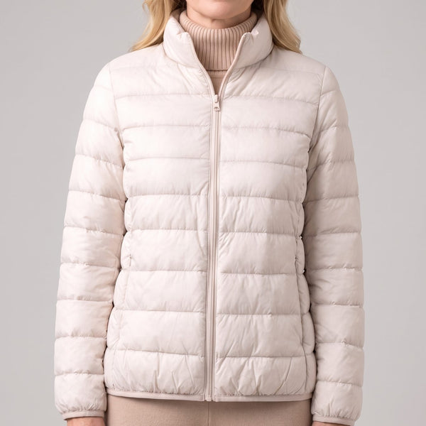 Harlow | Lightweight Down-Fill Quilted Jacket with Stand Collar for Women