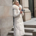 Juliette | Long Faux-Fur Hood Quilted Coat for Women 2