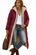 Isabella | Long Sherpa-Lined Quilted Hooded Coat for Women 5