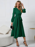 Women's Long Sleeve Midi Dress Wedding Guest Formal 1