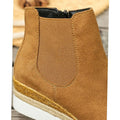 Mia | Suede Wedge Chelsea Boots for Women 4