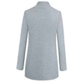 Women's Long Tailored Coat, Lapel Collar Smart Winter Coat 7