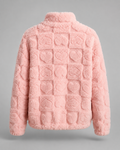 Pink Heart Teddy Fleece Jacket for Women 5