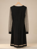 Scarlett | Glitter Mesh Sleeve V-Neck Mini Party Dress for Women 5