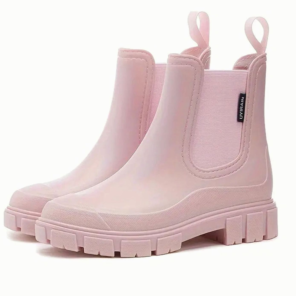 Women's Chelsea Wellington Boots, Waterproof Lug Sole