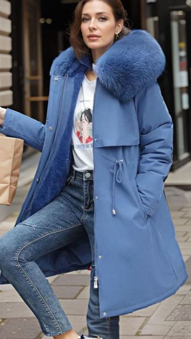 Women's Winter Parka, Waterproof with Faux Fur Hood
